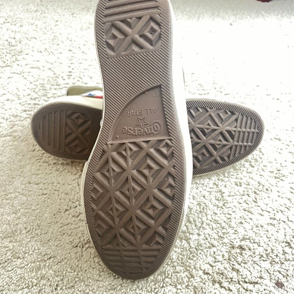 $320 Authentic COMME des GARCONS PLAY Converse Men's Green Hi Sneakers Sz.10 - Picture 5 of 12